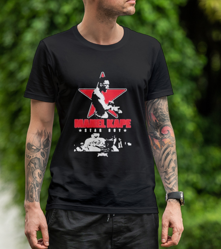 Manel Kape Star Boy Full Violence Red Star Iconography T-Shirt