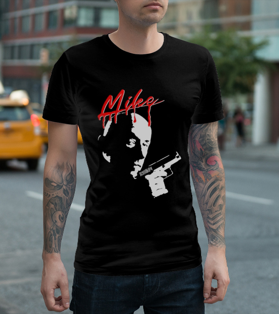 Mike Crime Noir Gunman T-Shirt