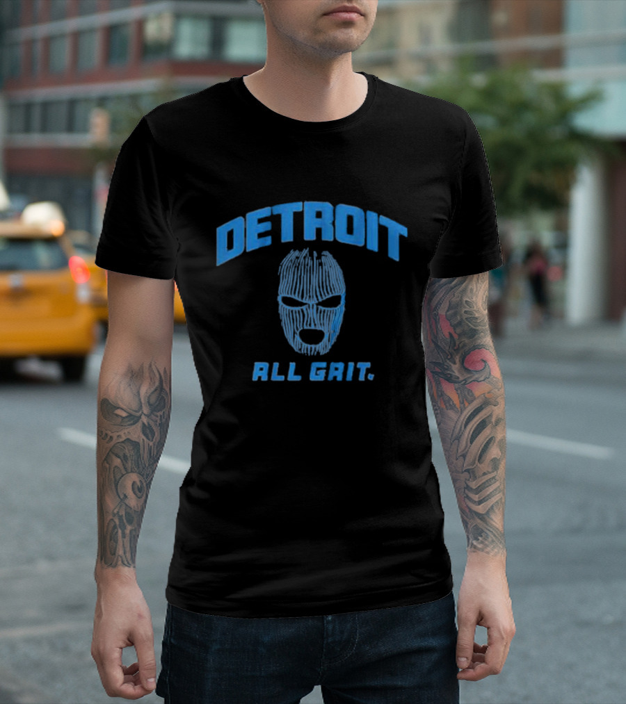 Detroit All Grit Ski Mask T-Shirt