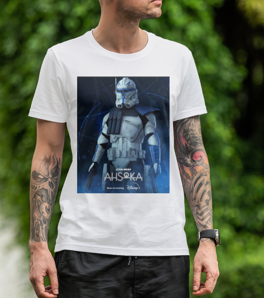 Star Wars Commander Rex In Ahsoka Now Streaming On Disney Plus T-Shirt