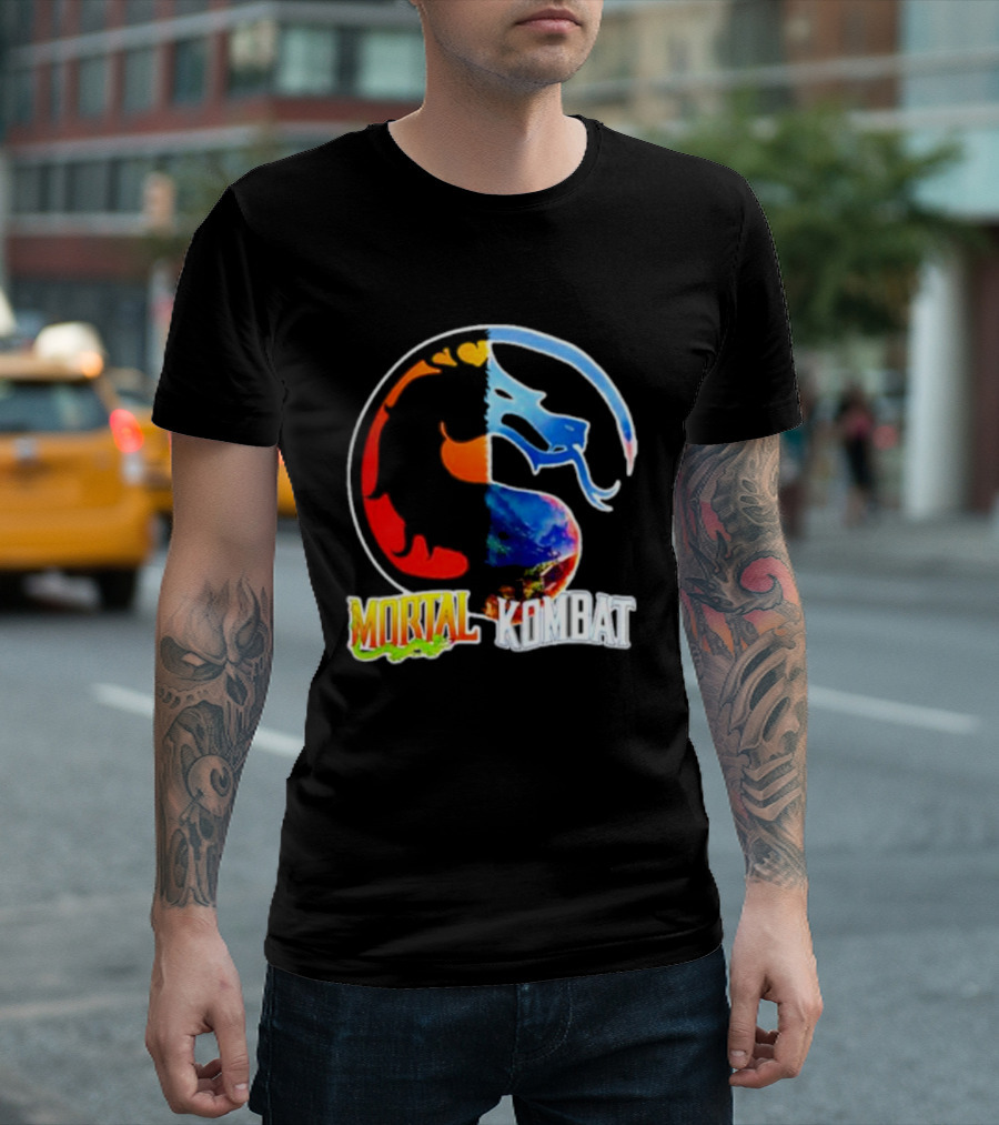 Mortal Kombat Dual-Color Dragon T-Shirt