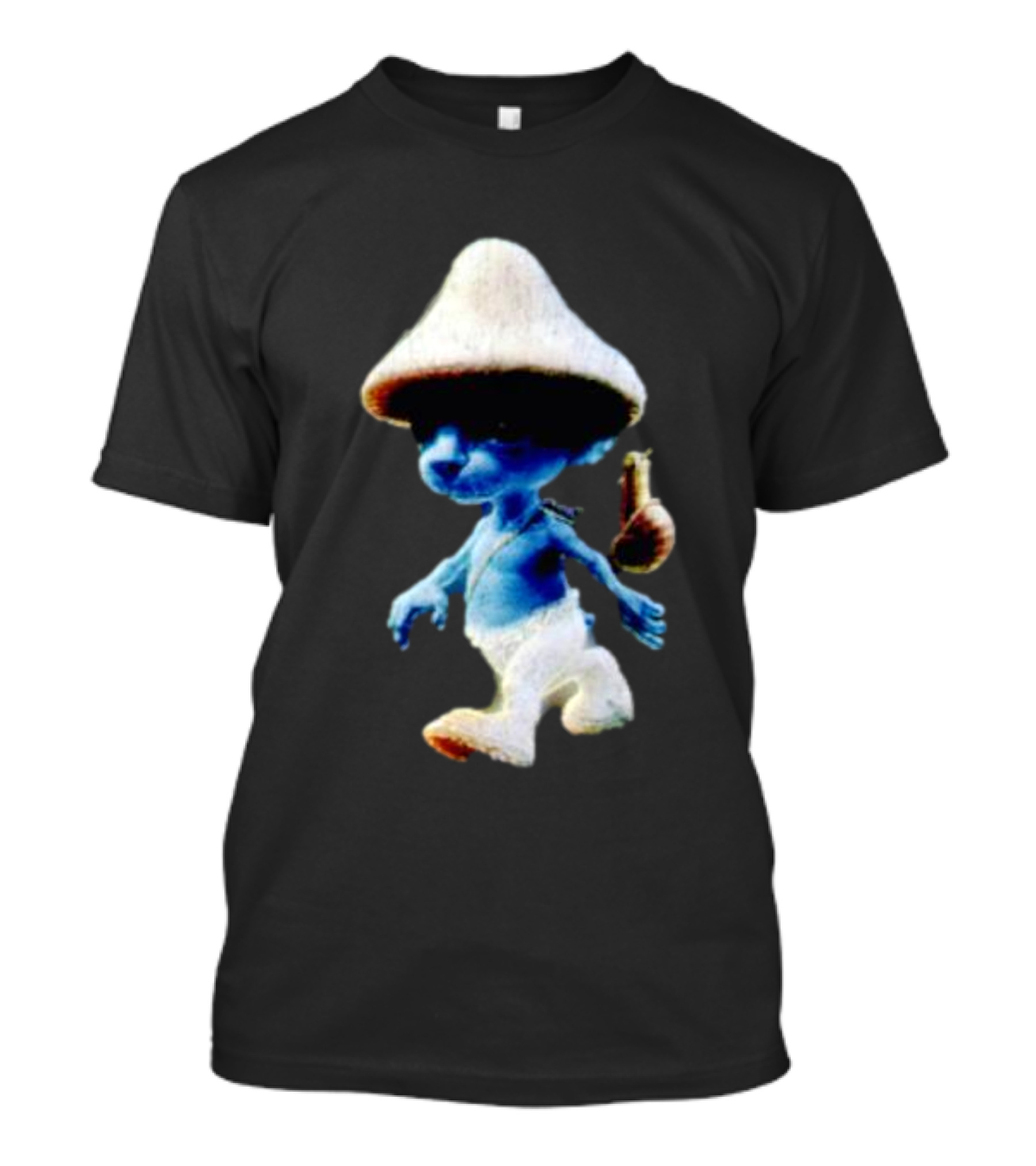 Smurf Cat Funny Mushroom Hat Character T-Shirt