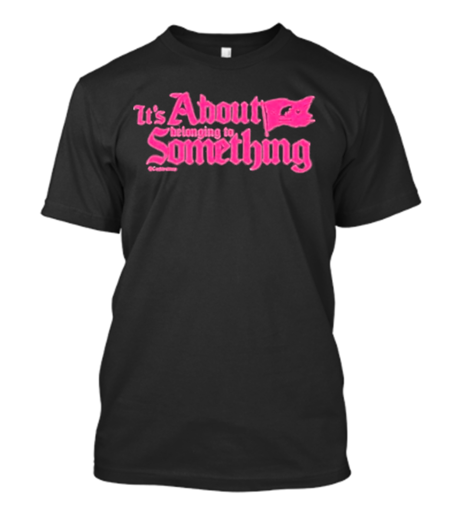 Cookiestraw Shop It’s About Belonging To Something Flag Motif T-Shirt