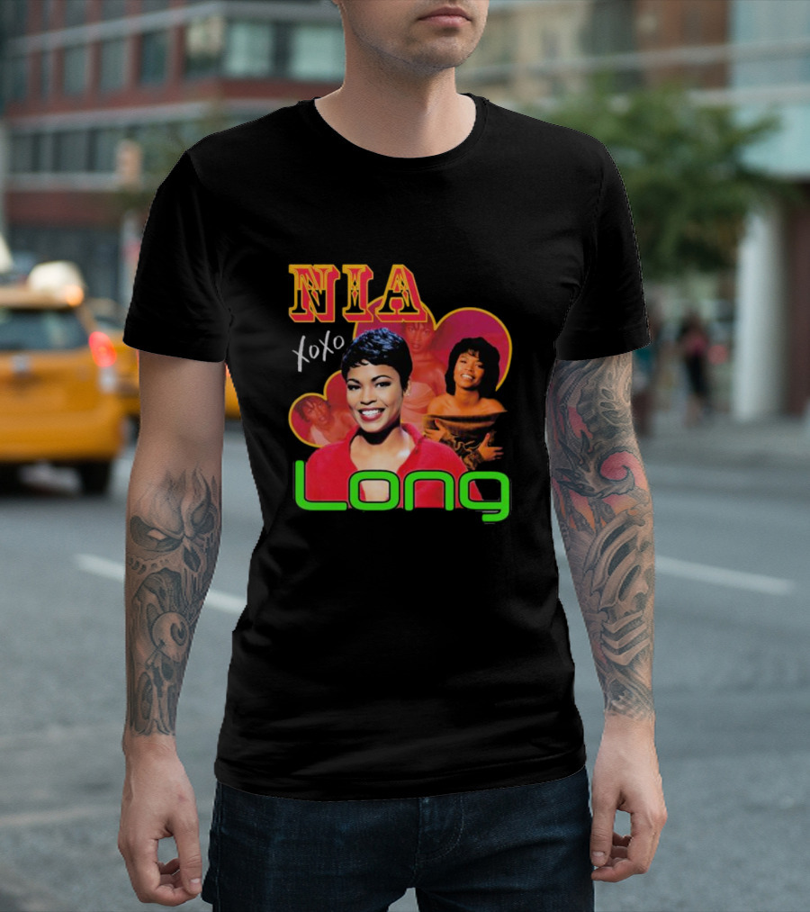Nia Long Xoxo 90s Nostalgia Collage T-Shirt