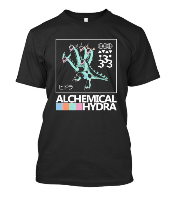 Alchemical Hydra 333 Japanese Symbols T-Shirt