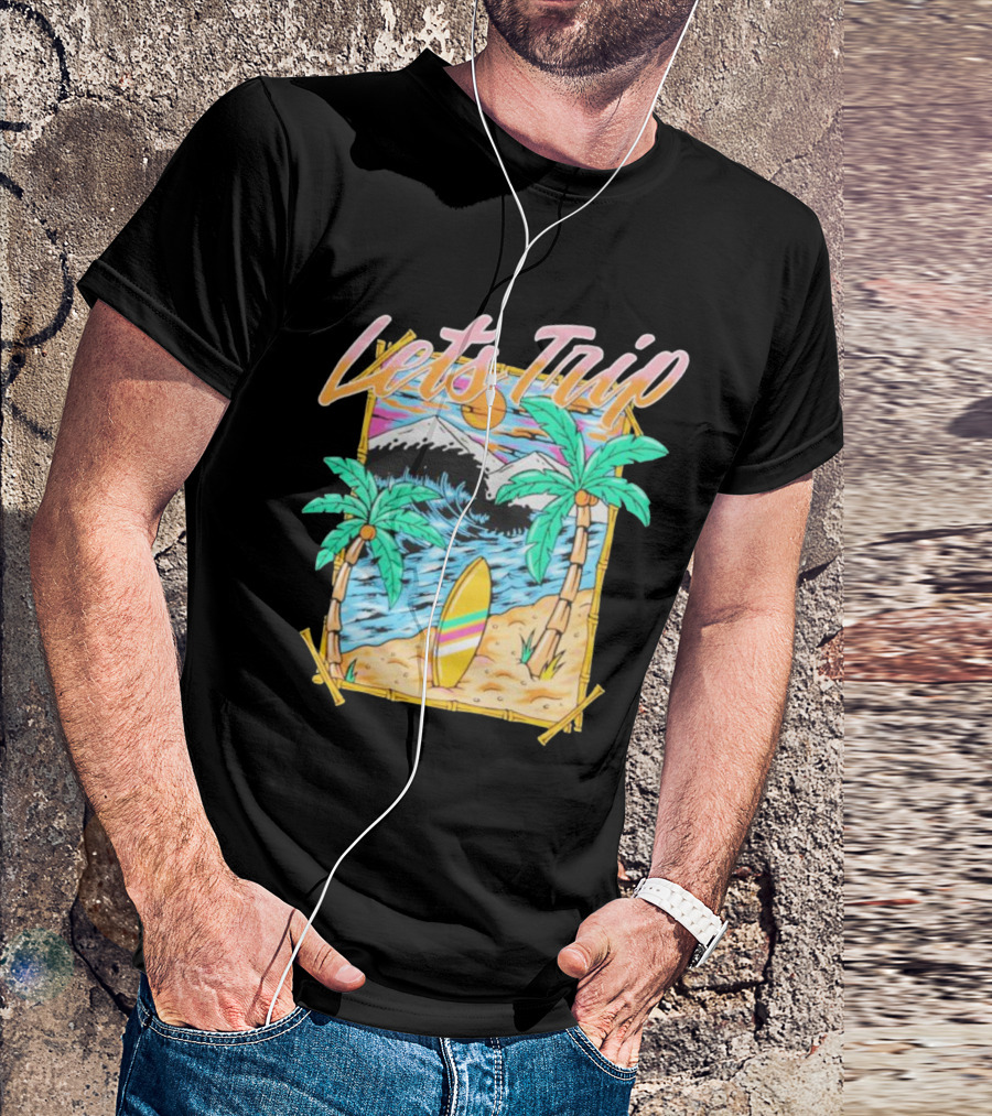 Sturnioloclothing Let’s Trip Palm Beach Paradise Adventure T-Shirt