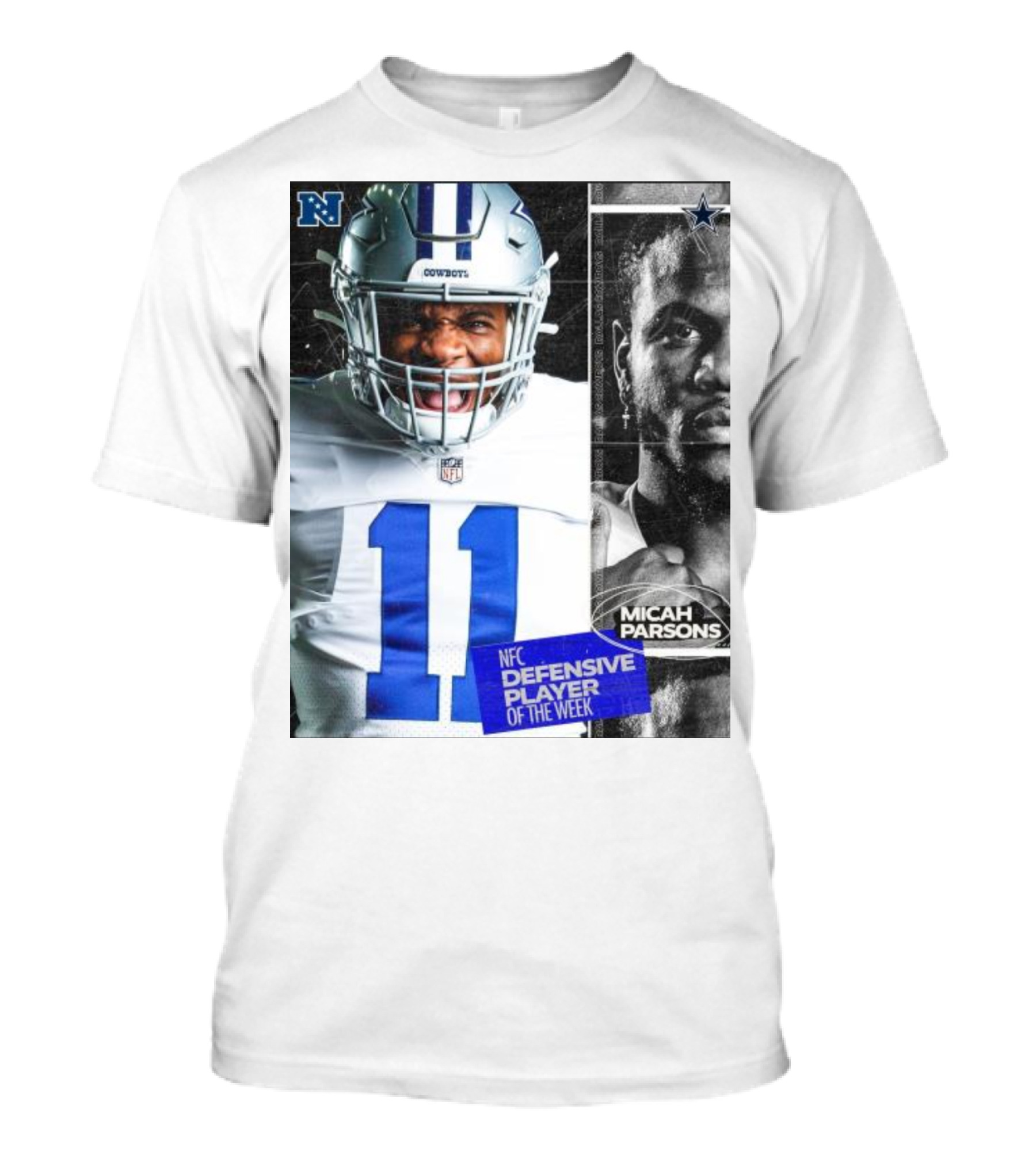 Dallas Cowboys Micah Parsons NFC Defensive Player Of The Week NFL Football T-Shirt