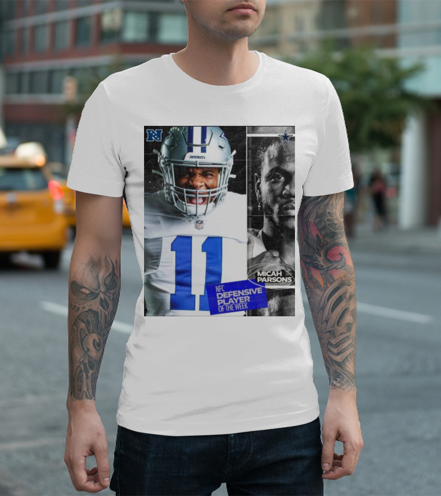 Dallas Cowboys Micah Parsons NFC Defensive Player Of The Week NFL Football T-Shirt