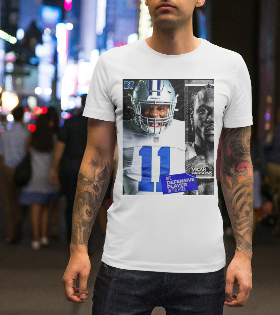 Dallas Cowboys Micah Parsons NFC Defensive Player Of The Week NFL Football T-Shirt