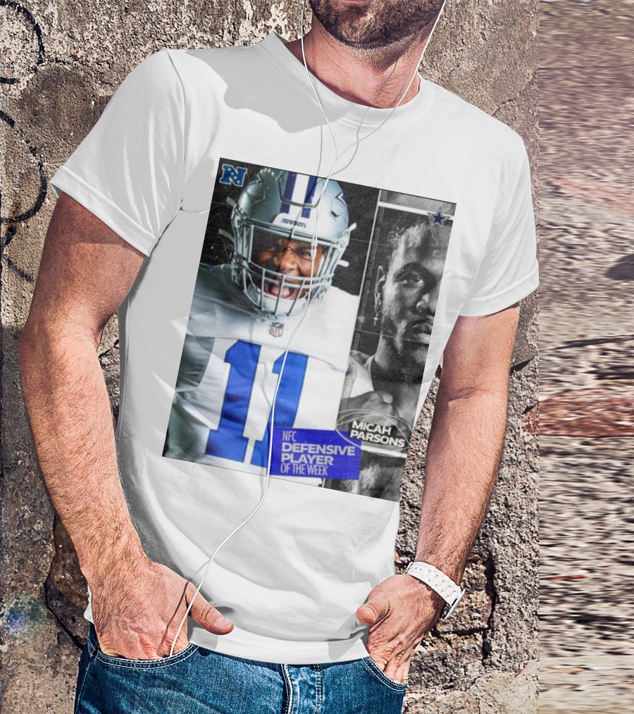 Dallas Cowboys Micah Parsons NFC Defensive Player Of The Week NFL Football T-Shirt
