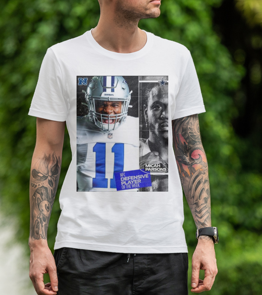 Dallas Cowboys Micah Parsons NFC Defensive Player Of The Week NFL Football T-Shirt