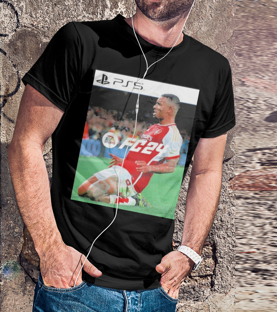 PS5 EA Sports FC24 Gabriel Jesus Arsenal Game Cover Image T-Shirt