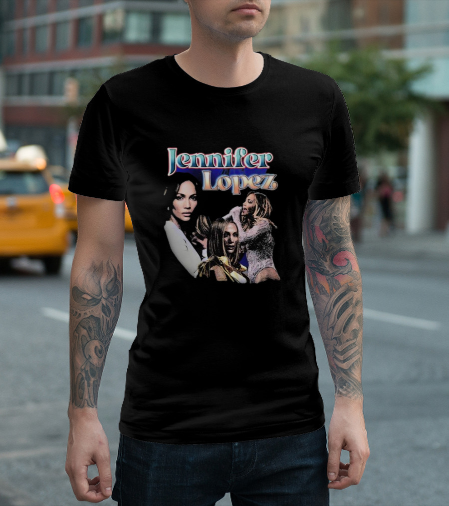 Jennifer Lopez Iconic Pop Diva Montage T-Shirt