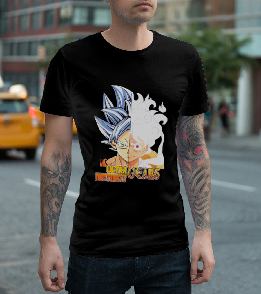 Ultra Instinct Gear 5 Fusion Anime Crossover Duo T-Shirt