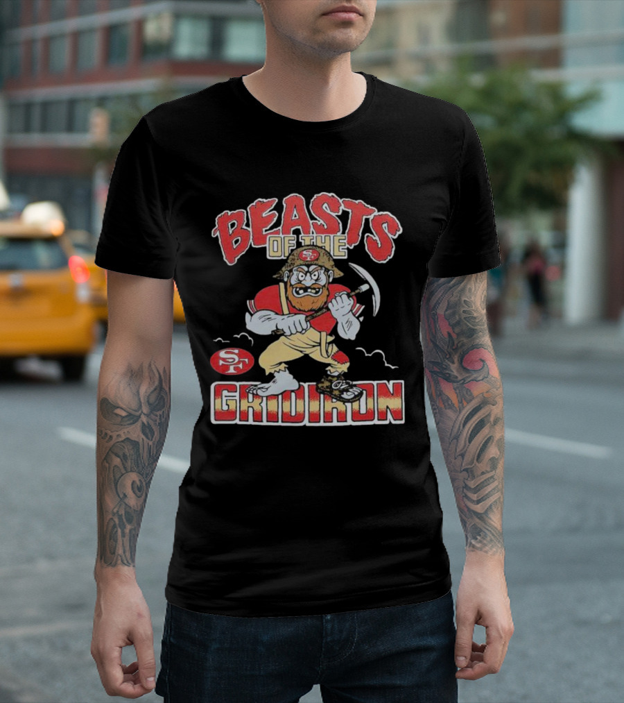San Francisco 49ers Beasts Of The Gridiron SF Miner Character T-Shirt