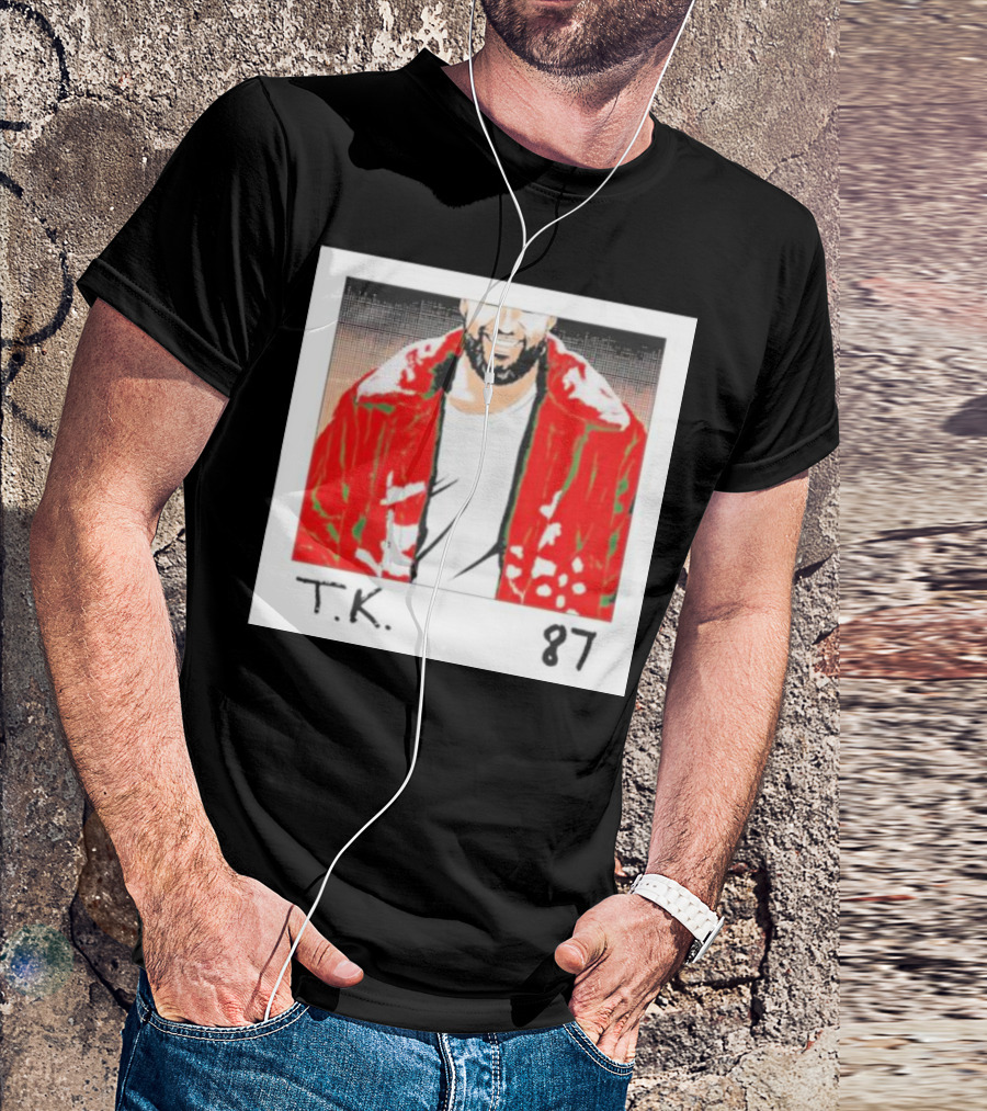 T.K. 87 Vintage Polaroid Style Red Jacket T-Shirt