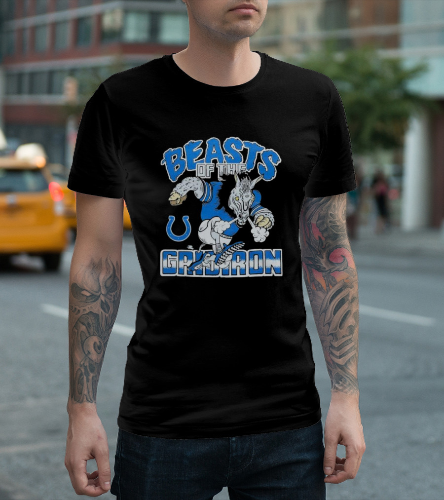 Indianapolis Colts Beasts Of The Gridiron NFL Powerhouse T-Shirt