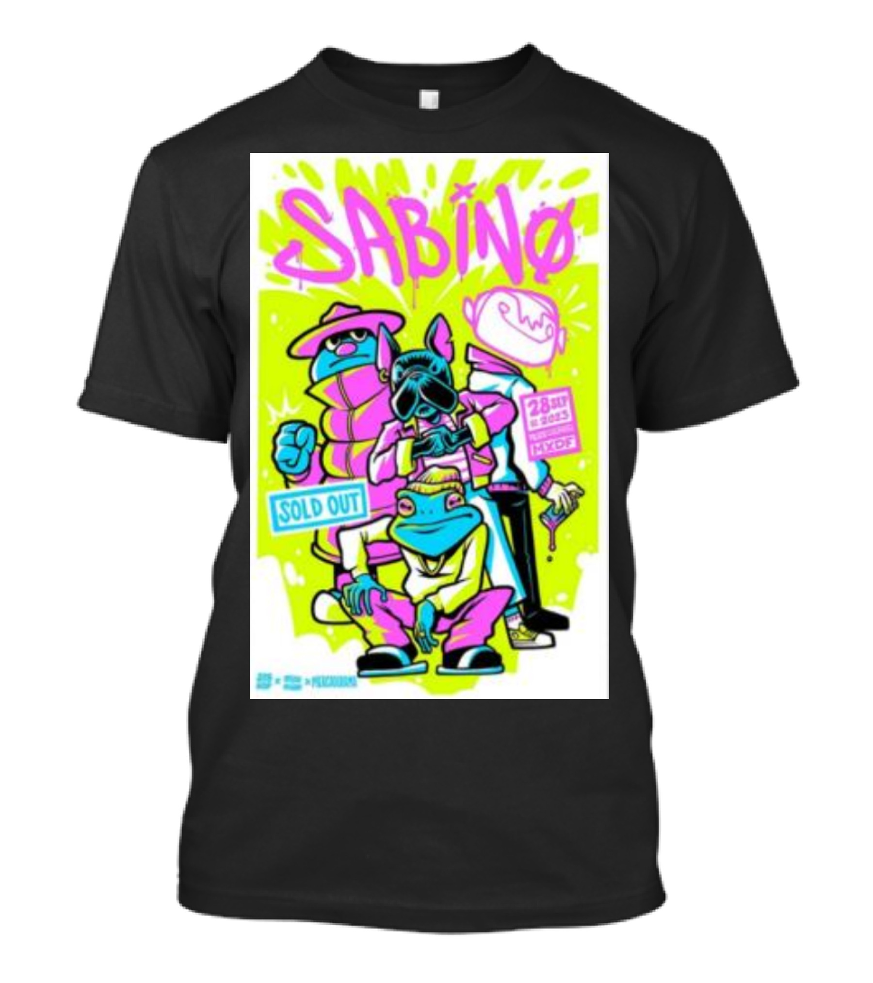 SABINO Tour Poster Monterrey Sold Out September 28 San Pedro Nuevo León T-Shirt