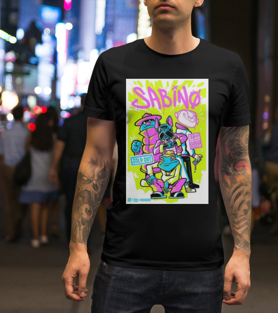 SABINO Tour Poster Monterrey Sold Out September 28 San Pedro Nuevo León T-Shirt