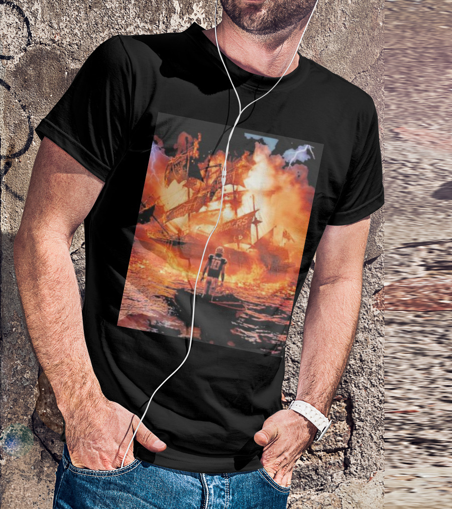 Los Angeles Chargers Justin Herbert Confronts Burning Raiders Ship In Epic Showdown T-Shirt