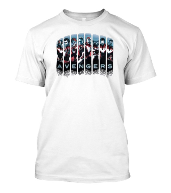 Marvel Comics Avengers Iconic Character Lineup T-Shirt