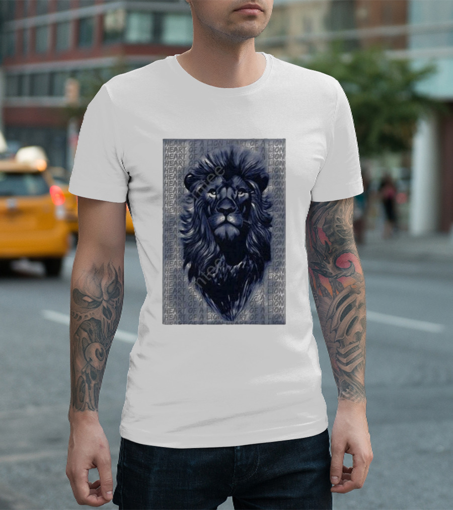 Seatbelt Gang Merch Heart of a Lion Bold Lion T-Shirt