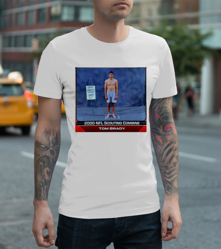 Tom Brady 2000 NFL Scouting Combine QB-01 GQB-5 211 T-Shirt