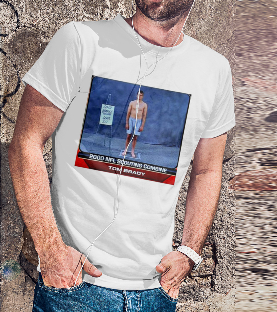 Tom Brady 2000 NFL Scouting Combine QB-01 GQB-5 211 T-Shirt