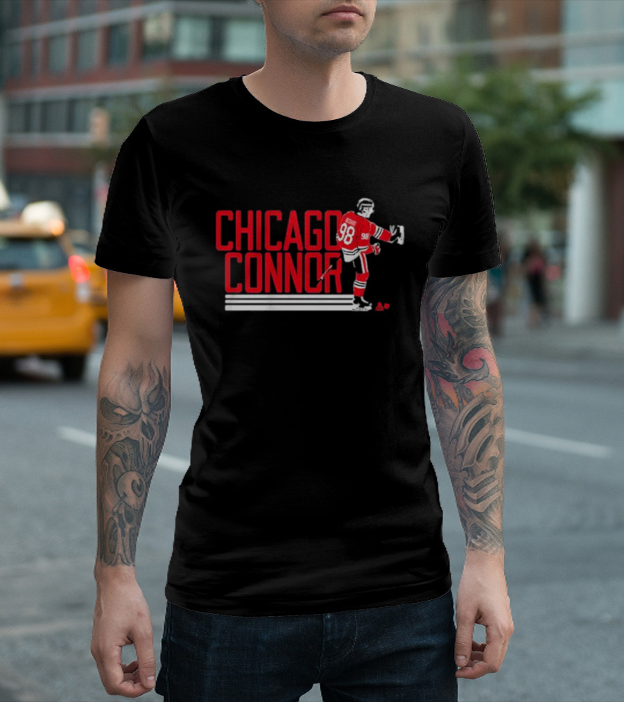 Chicago Connor Bedard Hockey Player 98 T-Shirt