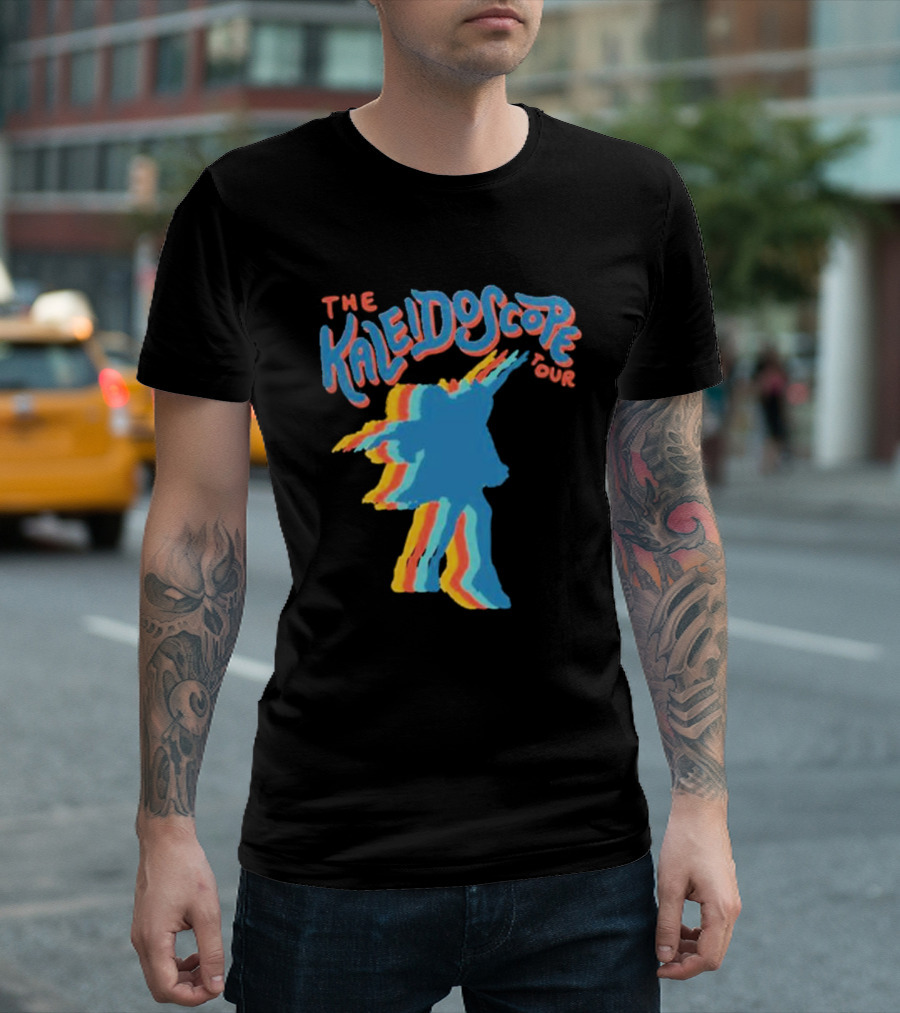 The Kaleidoscope Tour Silhouette with Multicolor Outline T-Shirt
