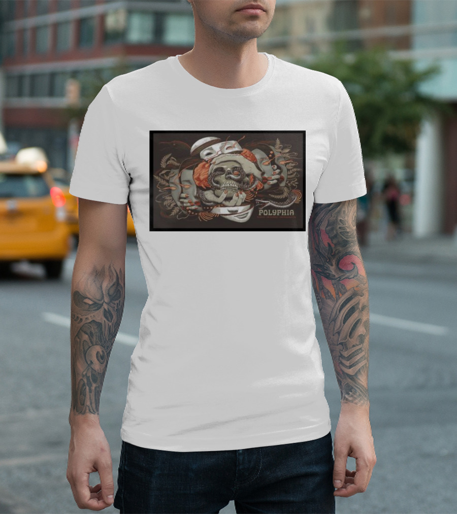 Polyphia Skull and Octopus Artwork October 5th T-Shirt