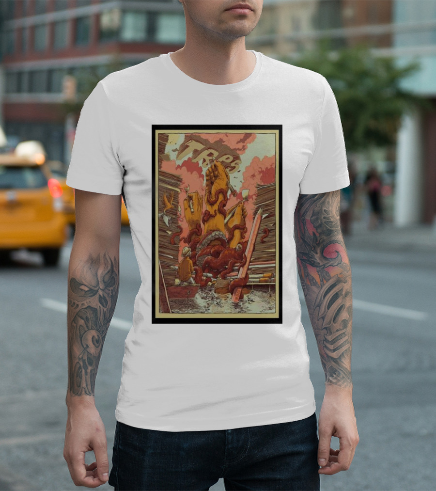TRPS Festival San Francisco October 21 Floating Giant Hands and Tentacles Scene T-Shirt