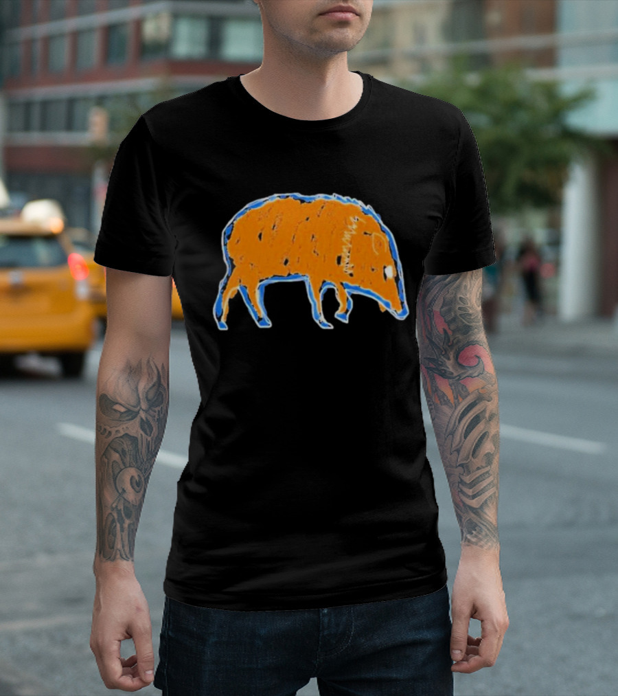 For All The Hogs Orange Boar T-Shirt