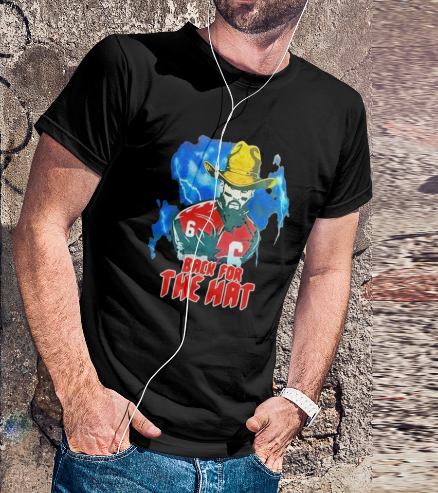 Back For The Hat Number 6 Cowboy Lightning T-Shirt