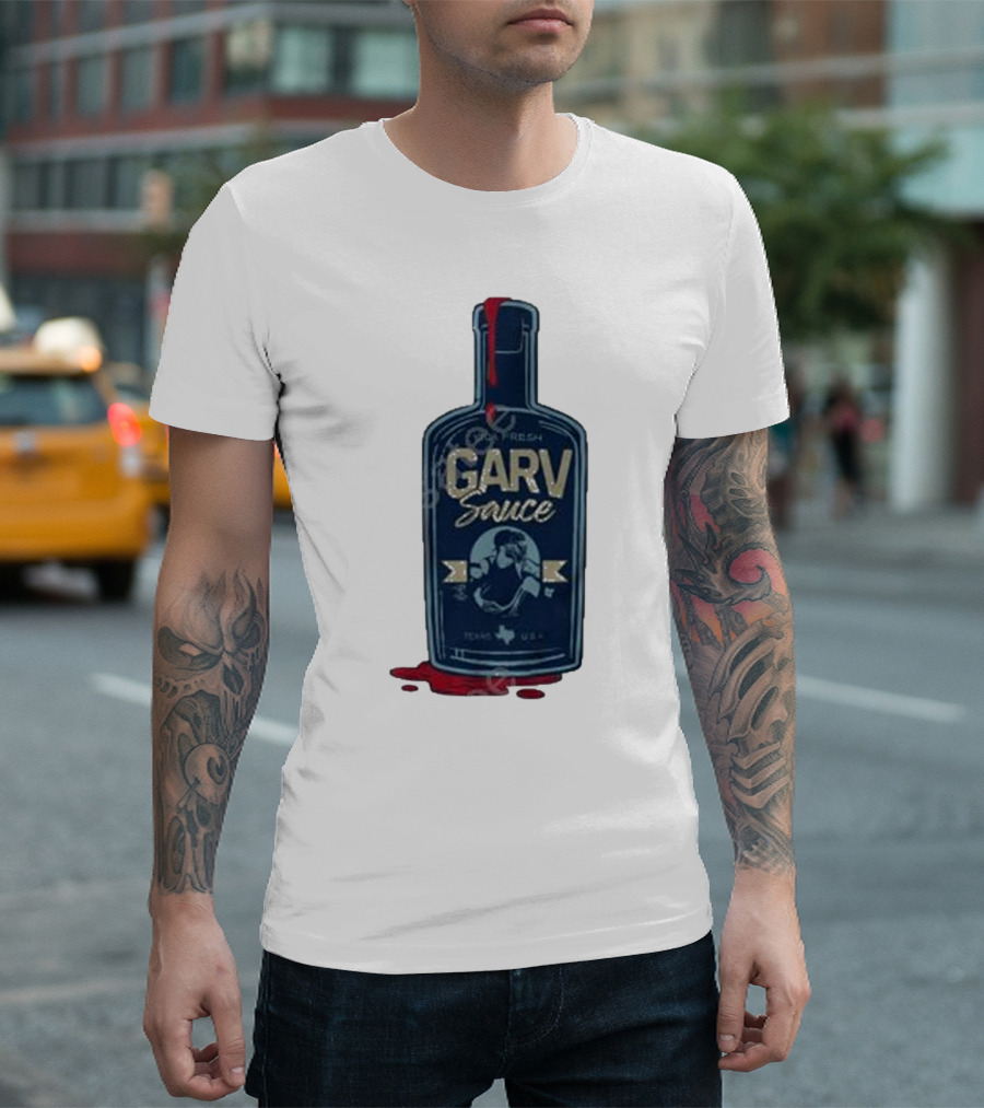 Garv Sauce Mitch Garver BreakingT Texas USA Baseball Bottle T-Shirt
