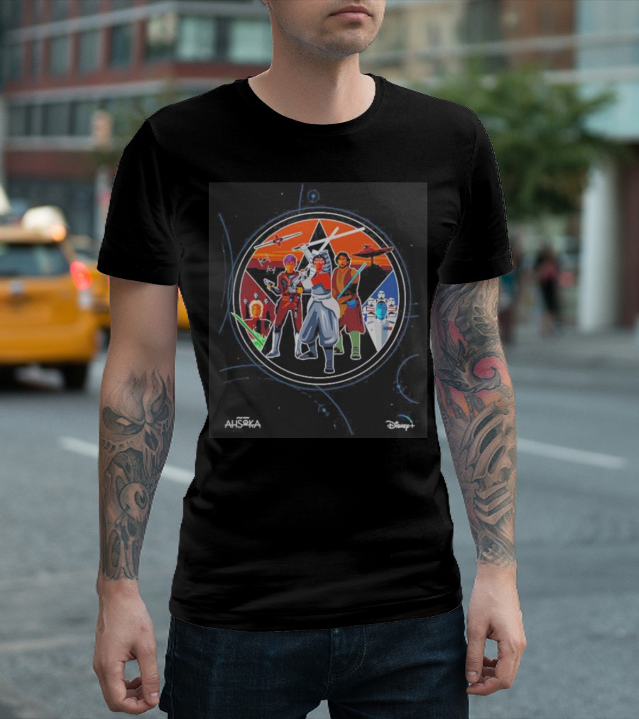 Ahsoka Episode 8 Characters And Starfighters Disney Plus T-Shirt