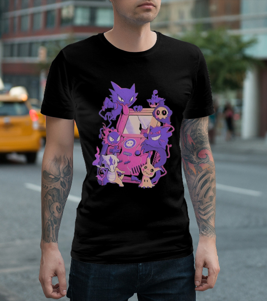 Pokemon Ghost Game Arcade T-Shirt