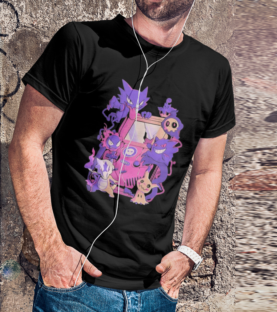 Pokemon Ghost Game Arcade T-Shirt