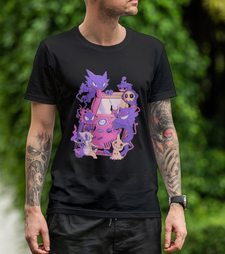 Pokemon Ghost Game Arcade T-Shirt