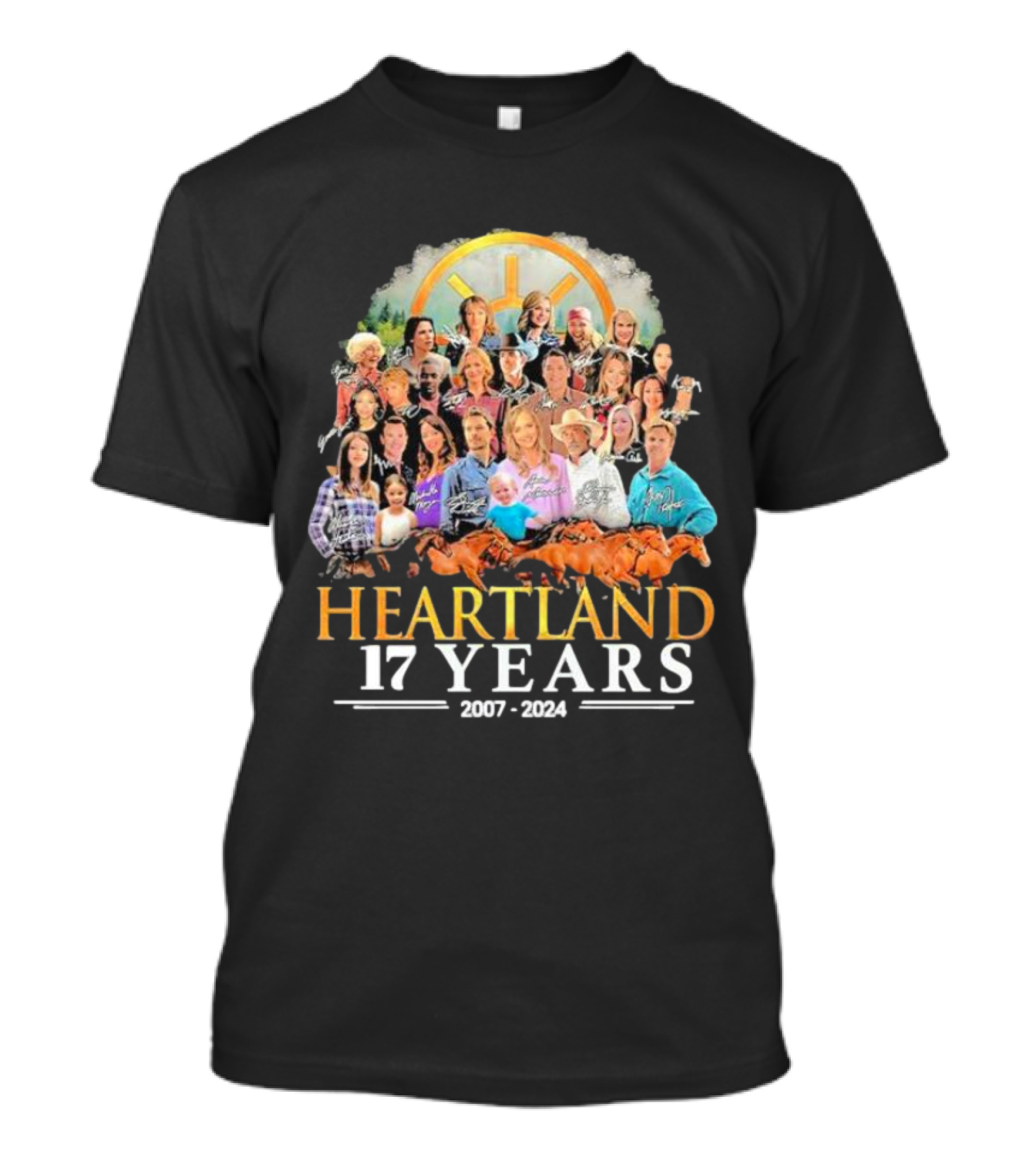 Heartland 17 Years 2007-2024 Characters Compilation T-Shirt