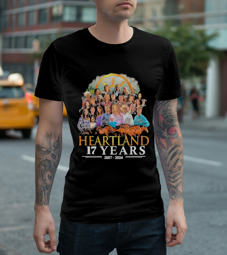 Heartland 17 Years 2007-2024 Characters Compilation T-Shirt