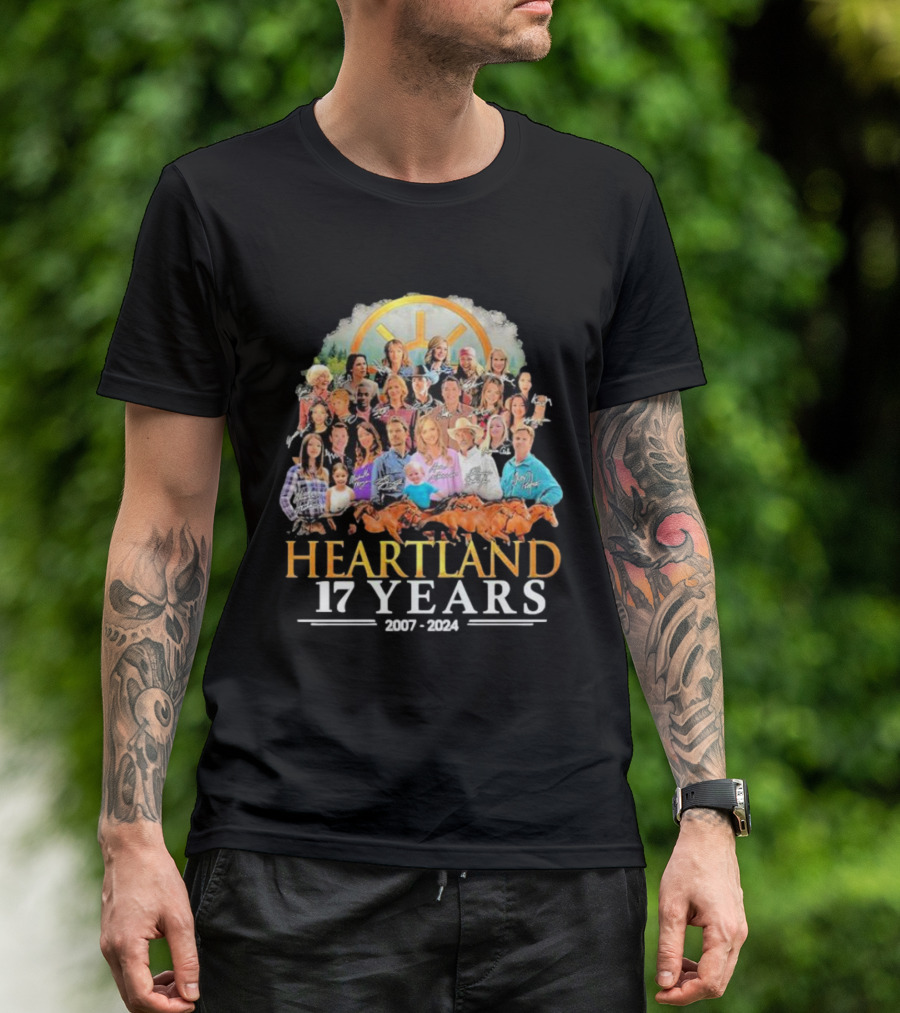 Heartland 17 Years 2007-2024 Characters Compilation T-Shirt