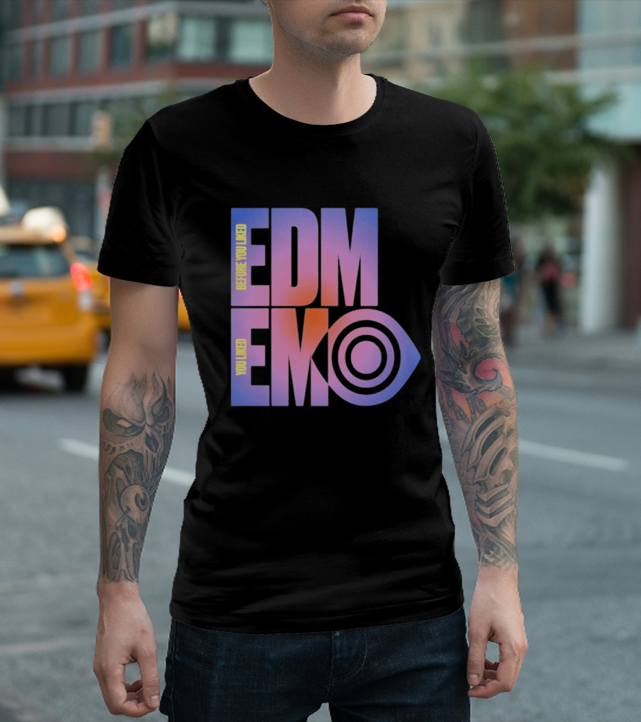 Before You Liked Edm Emo Nite X Insomniac Collaboration Pastel Gradient T-Shirt