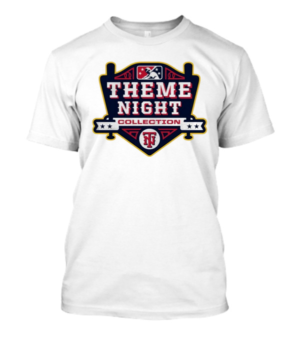 MLB Theme Night Collection Emblem With Baseball Bat Icon And Stars T-Shirt
