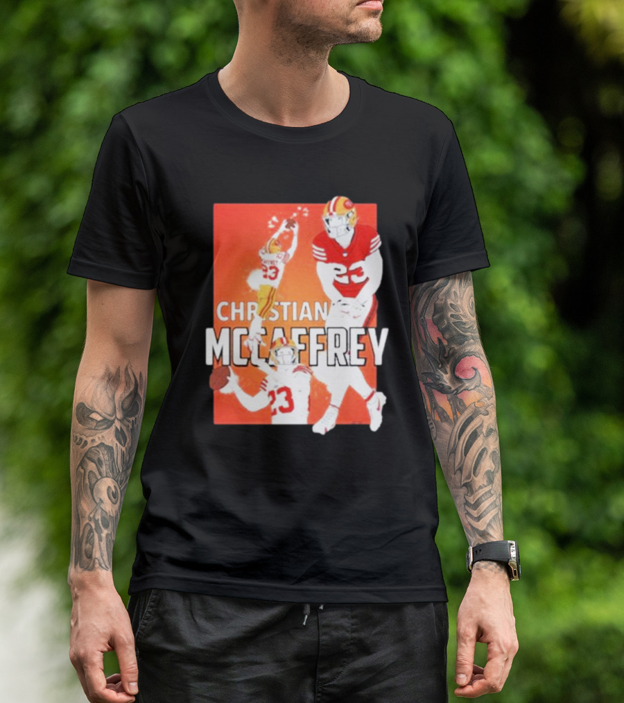 Christian McCaffrey 23 Football Highlights T-Shirt