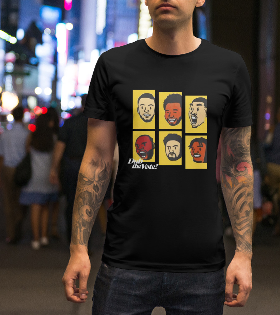 Dub The Vote 202 Illustrated Faces T-Shirt