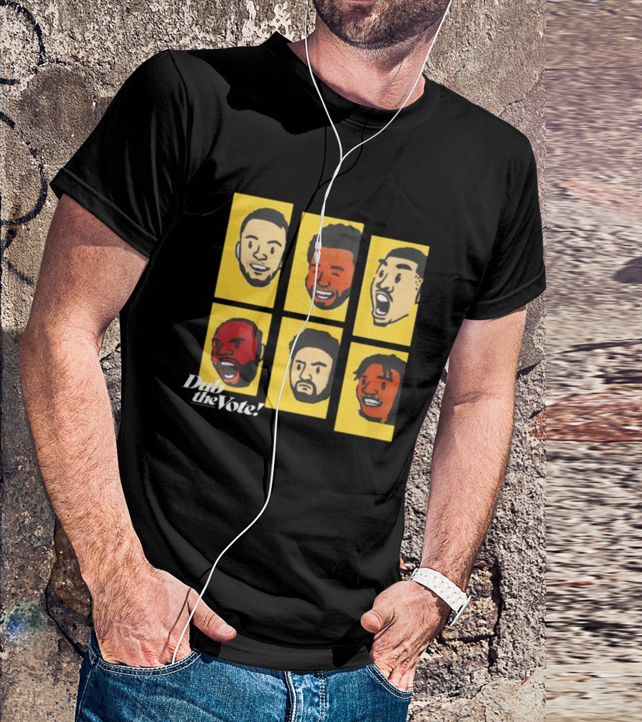 Dub The Vote 202 Illustrated Faces T-Shirt