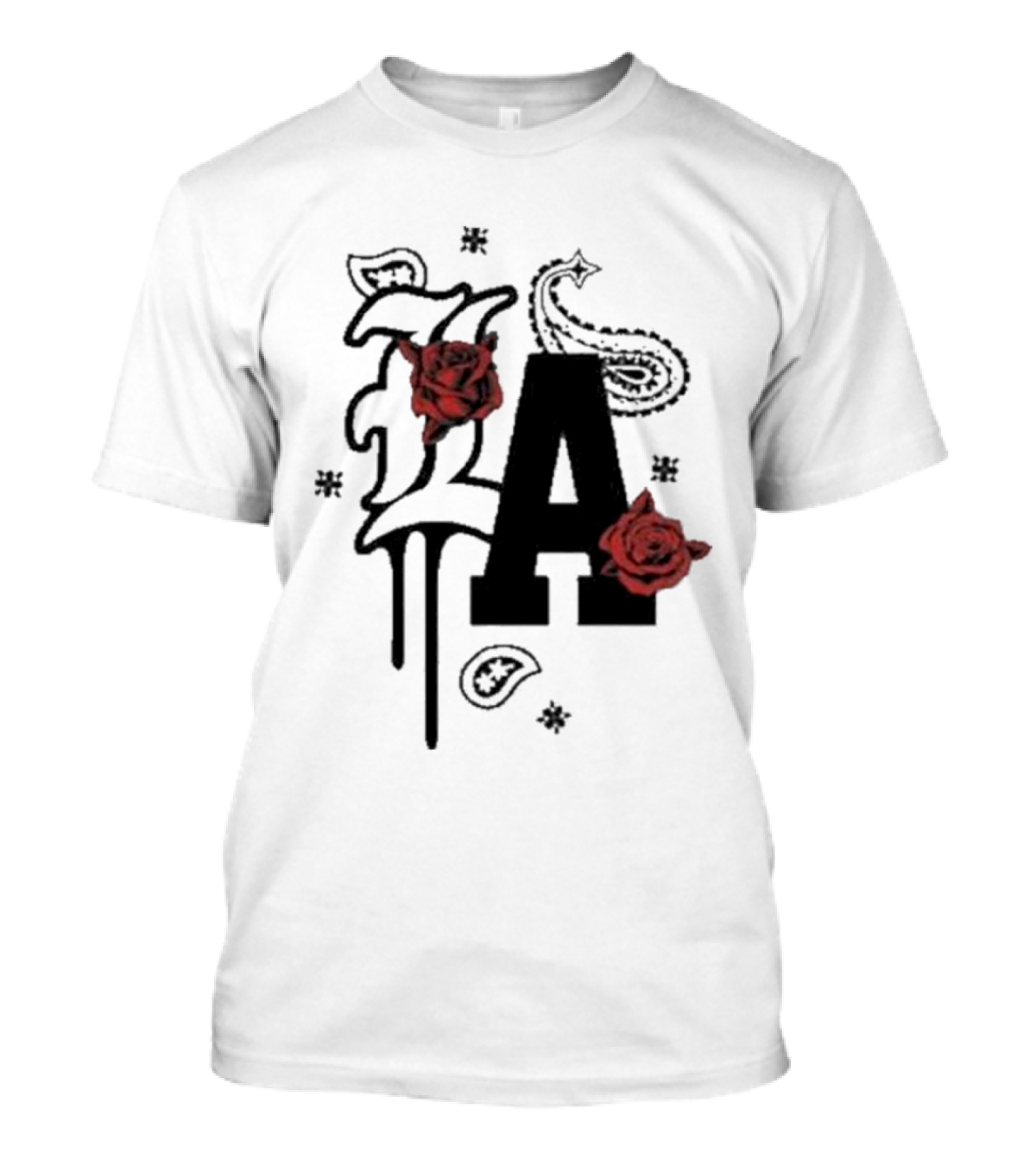 LA Drip Roses Bandana T-Shirt