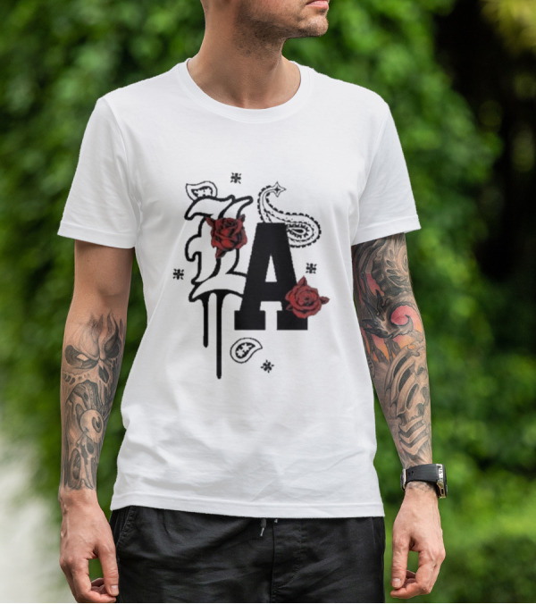 LA Drip Roses Bandana T-Shirt
