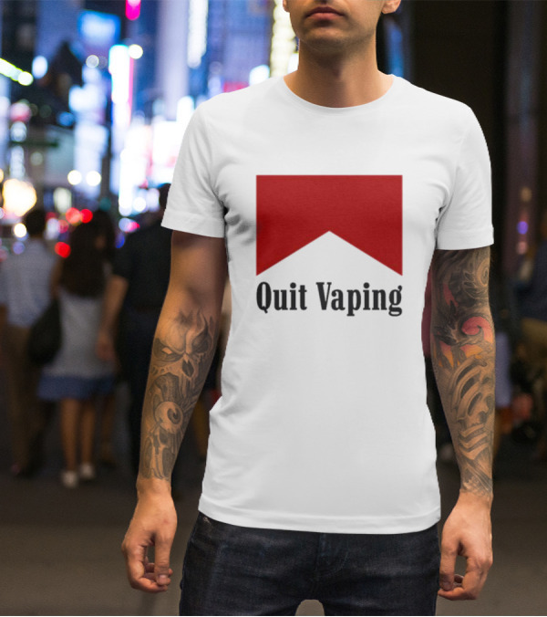 Marlboro Red Chevron Quit Vaping T-Shirt